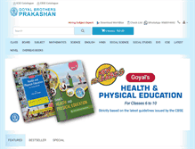 Tablet Screenshot of goyal-books.com
